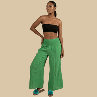 Daydreamer Green Wide Leg Pants - La Luz Boutique