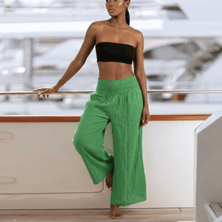 Daydreamer Green Wide Leg Pants - La Luz Boutique