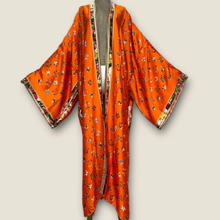 'Eugenie' Kimono-Orange - La Luz Boutique