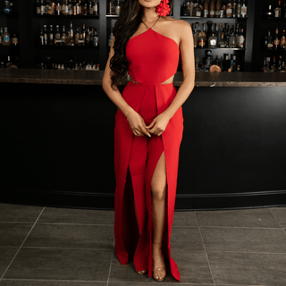 Fanning The Flames Jumpsuit - La Luz Boutique