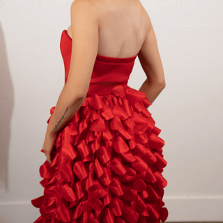 Flamenco Bloom Red Dress - La Luz Boutique
