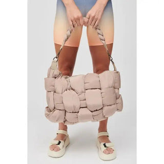 Geneva Hobo Bag-(Nude) - La Luz Boutique