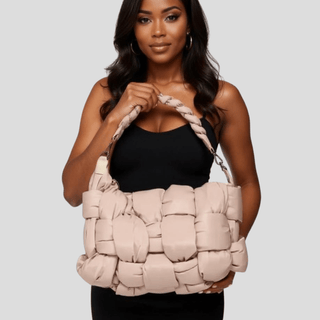 Geneva Hobo Bag - (Nude) - La Luz Boutique