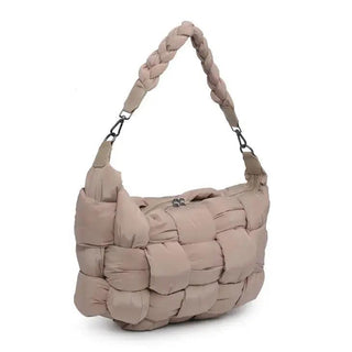 Geneva Hobo Bag-(Nude) - La Luz Boutique