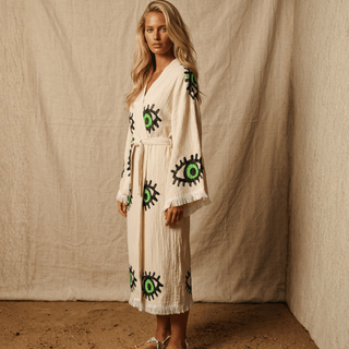 Green Eye Kimono - La Luz Boutique