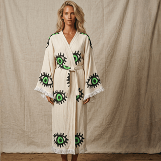 Green Eye Kimono - La Luz Boutique