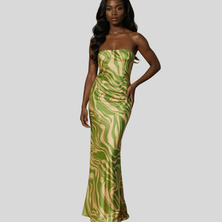 Green Rhapsody Maxi Dress - La Luz Boutique