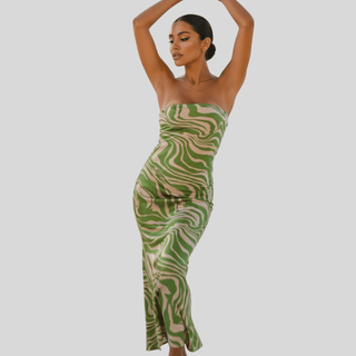 Green Rhapsody Maxi Dress - La Luz Boutique