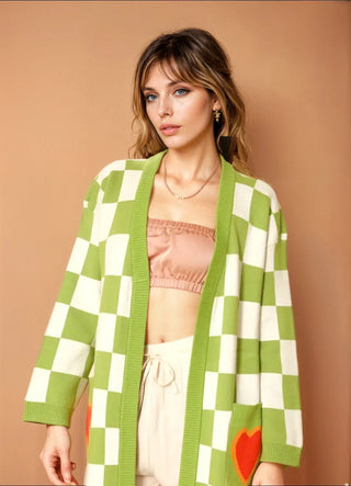 Hearts Aflame Maxi Cardigan - La Luz Boutique