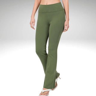 High Waist Yoga Pants- Olive