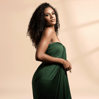 Lola Venetian Ruched Midi - La Luz Boutique