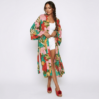 Los Flores Kimono - La Luz Boutique