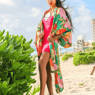 Los Flores Kimono - La Luz Boutique