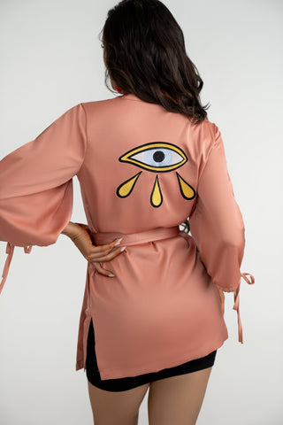 Los Ojos Kimono/ Robe - La Luz Boutique