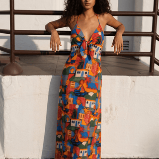 Manarola Knot Front Maxi Dress - La Luz Boutique