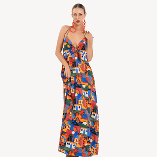 Manarola Knot Front Maxi Dress - La Luz Boutique