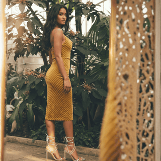 Mimi Mesh Midi Dress - La Luz Boutique