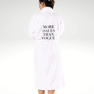 More Issues Than Vogue Plush Robe - La Luz Boutique