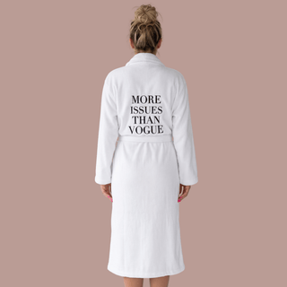 More Issues Than Vogue Plush Robe - La Luz Boutique