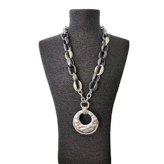 'Nadia' Link Chain and Pendant Necklace