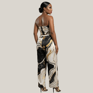 Noir & Gold Opulence 2 Piece Set - La Luz Boutique