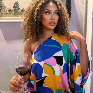 Playa Mujeres One Sleeve Asymmetrical Dress - La Luz Boutique