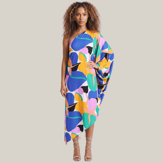Playa Mujeres One Sleeve Asymmetrical Dress - La Luz Boutique