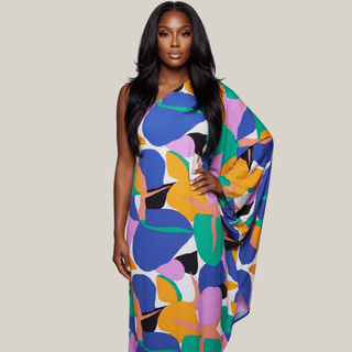 Playa Mujeres One Sleeve Asymmetrical Dress - La Luz Boutique