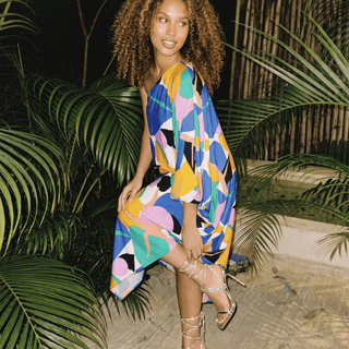 Playa Mujeres One Sleeve Asymmetrical Dress - La Luz Boutique