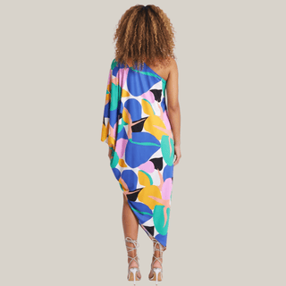 Playa Mujeres One Sleeve Asymmetrical Dress - La Luz Boutique