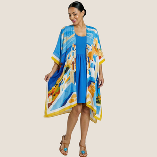Postcard From Positano Kimono - La Luz Boutique