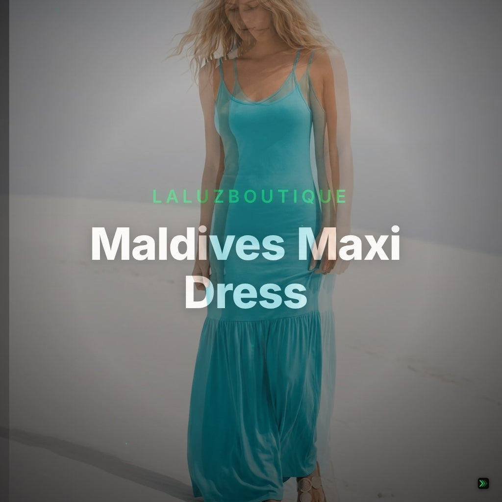 Maldives Maxi Dress – Vacation Maxi Dress – Clean Showcase