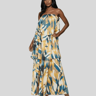 Safira Tiered Maxi Dress - La Luz Boutique