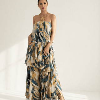 Safira Tiered Maxi Dress - La Luz Boutique