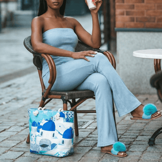 Santorini Tote - La Luz Boutique