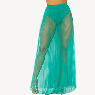 Shimmering Sands Sheer Tulle Skirt - La Luz Boutique