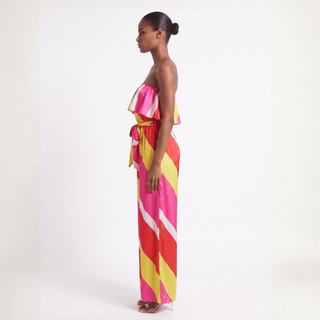 Simply Splendid Chevron Jumpsuit - La Luz Boutique