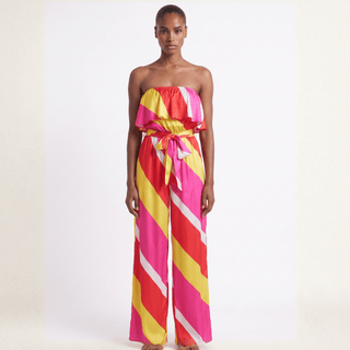 Simply Splendid Chevron Jumpsuit - La Luz Boutique