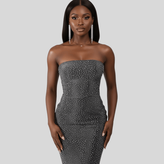 Starlit Siren Mid Dress - La Luz Boutique