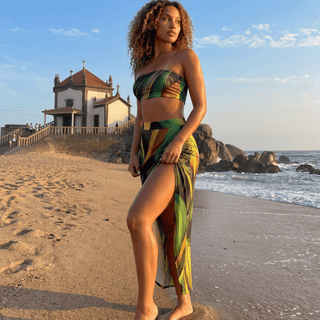 Sunset Palms 2 Piece Skirt Set - La Luz Boutique