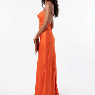 Sunset Reverie Satin Gown - La Luz Boutique