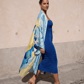 The Blue Laguna Kimono - La Luz Boutique