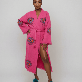 The Eyes Have It Kimono - La Luz Boutique