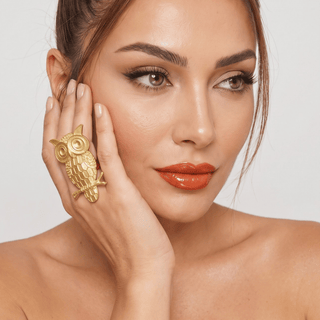 The Nocturna Owl Ring - La Luz Boutique