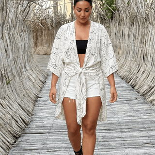 The Sketchbook Kimono - La Luz Boutique