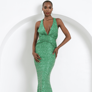 Vivienne Sequin Gown - La Luz Boutique