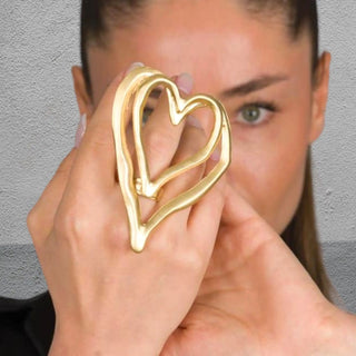 Where The Heart Is Statement Ring - La Luz Boutique